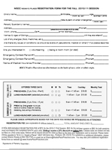 2010-2011 Registration Form